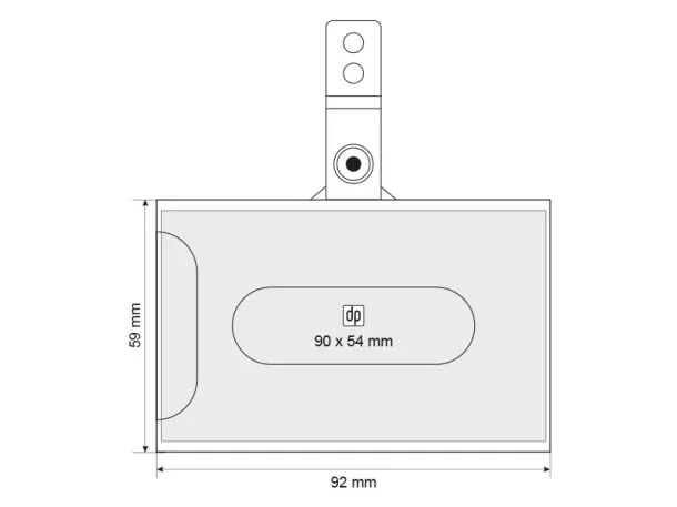 PERSONA ID card holder Transparentna