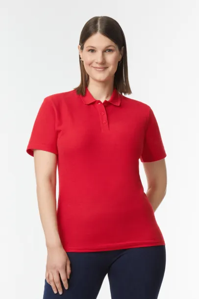  SOFTSTYLE LADIES' DOUBLE PIQUÉ POLO - Gildan Cherry Red