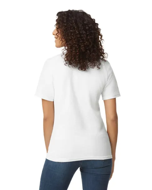  SOFTSTYLE LADIES' DOUBLE PIQUÉ POLO - Gildan White