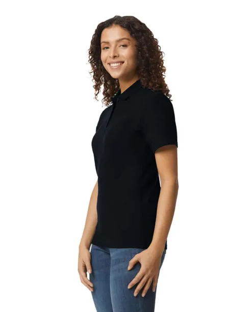  SOFTSTYLE LADIES' DOUBLE PIQUÉ POLO - Gildan Black