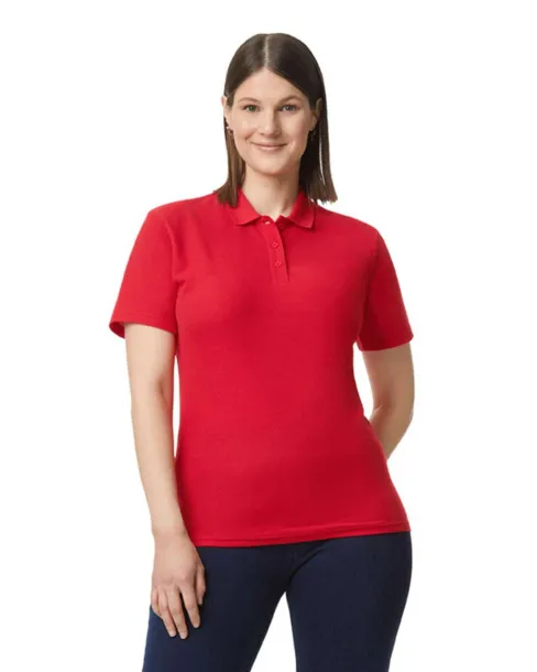  SOFTSTYLE LADIES' DOUBLE PIQUÉ POLO - Gildan Red