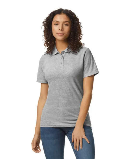  SOFTSTYLE LADIES' DOUBLE PIQUÉ POLO - Gildan Sport Grey