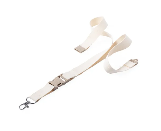 Troix cotton lanyard Beige