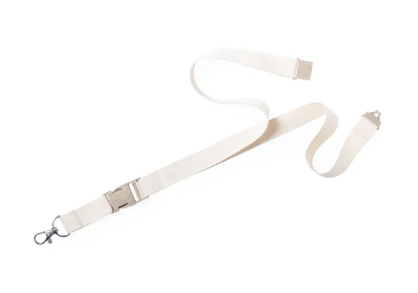 Troix cotton lanyard Beige