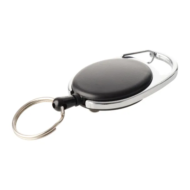 SKIKEEP ski-pass with carabiner Black