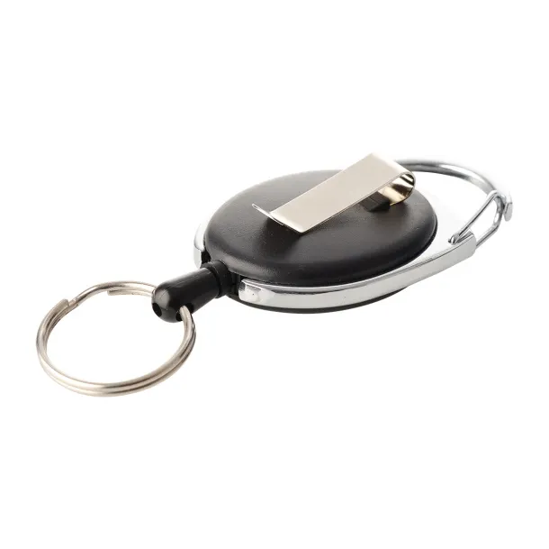 SKIKEEP ski-pass with carabiner Black