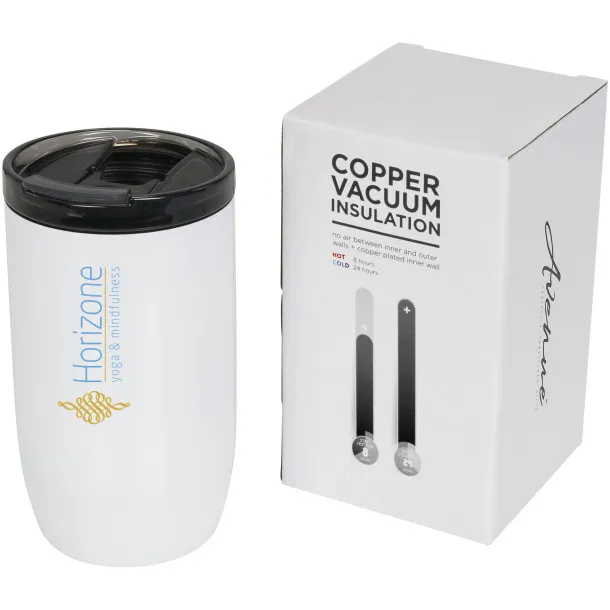 Lagom 380 ml copper vacuum insulated tumbler - Avenue White