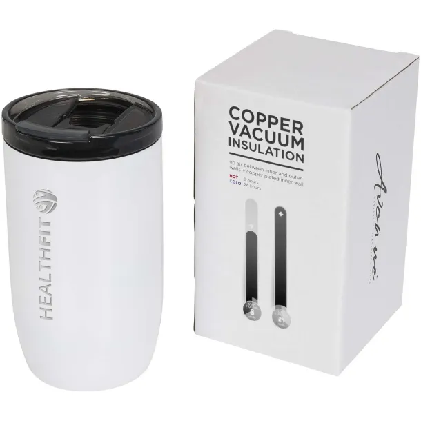 Lagom 380 ml copper vacuum insulated tumbler - Unbranded White