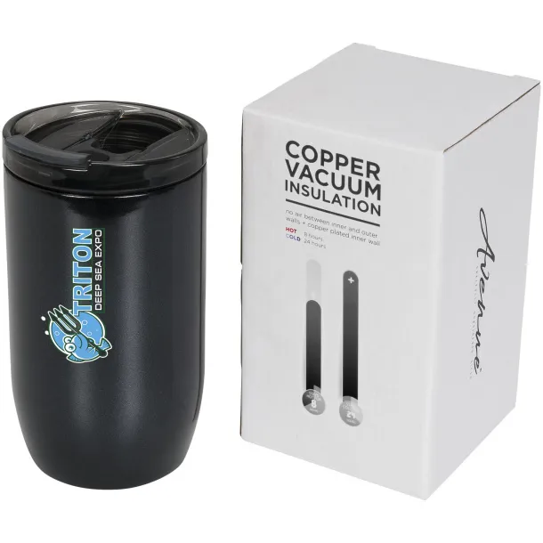 Lagom 380 ml copper vacuum insulated tumbler Crna