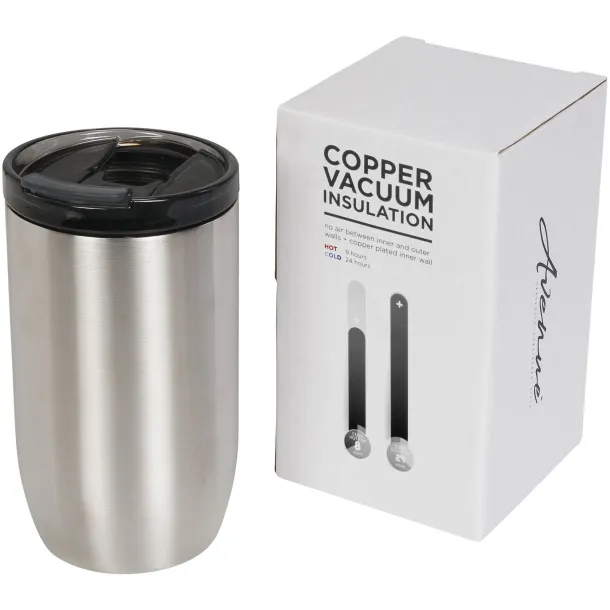 Lagom 380 ml copper vacuum insulated tumbler - Avenue Silver