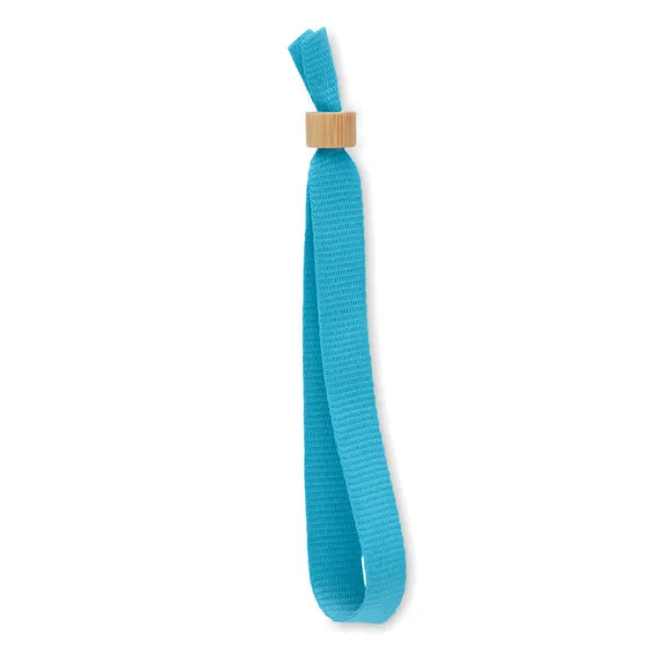 FIESTA RPET polyester wristband Turquoise