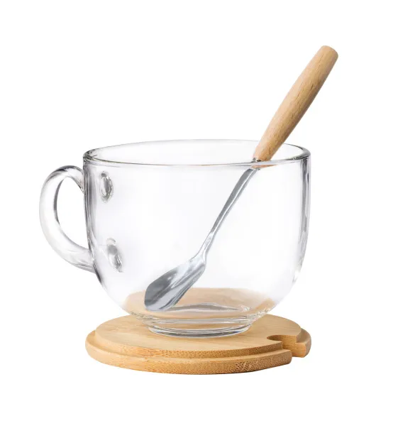 Yirax glass mug Transparent Natural