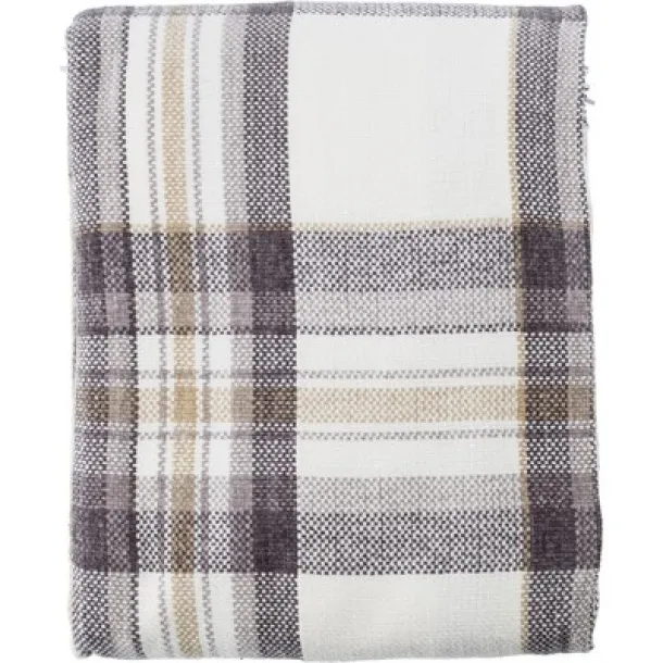  Checked blanket light brown