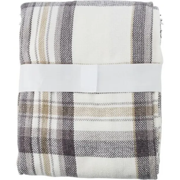  Checked blanket light brown