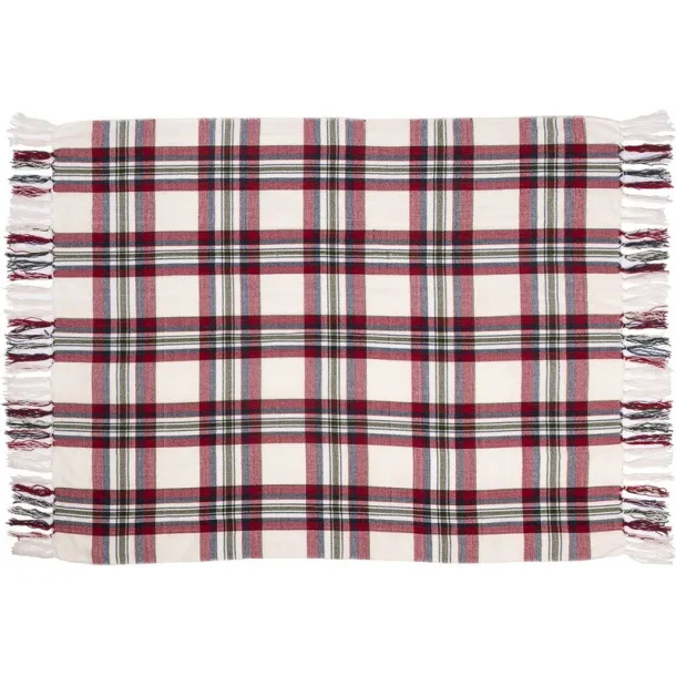  Checked blanket red