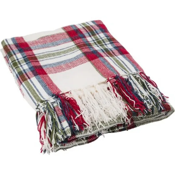  Checked blanket red