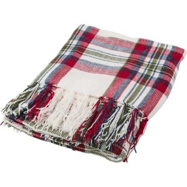  Checked blanket red