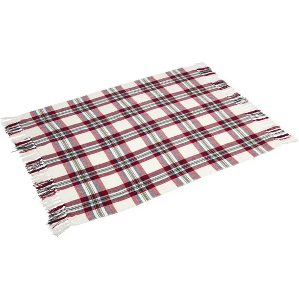  Checked blanket red