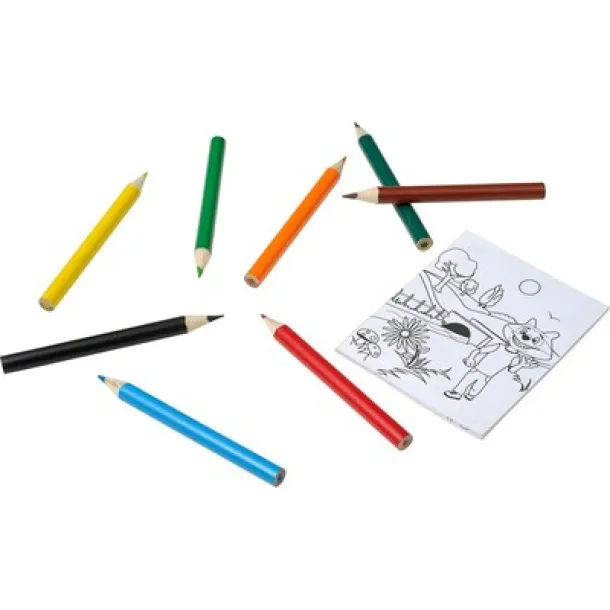  Drawing set, colouring pencils, colouring sheets neutral