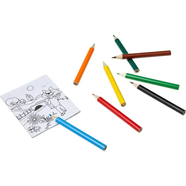  Drawing set, colouring pencils, colouring sheets neutral