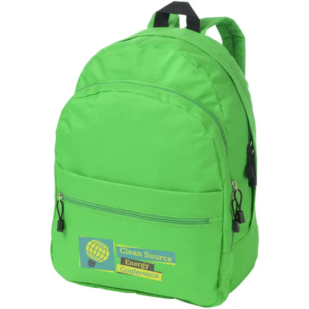 Trend 4-compartment backpack Transparent green