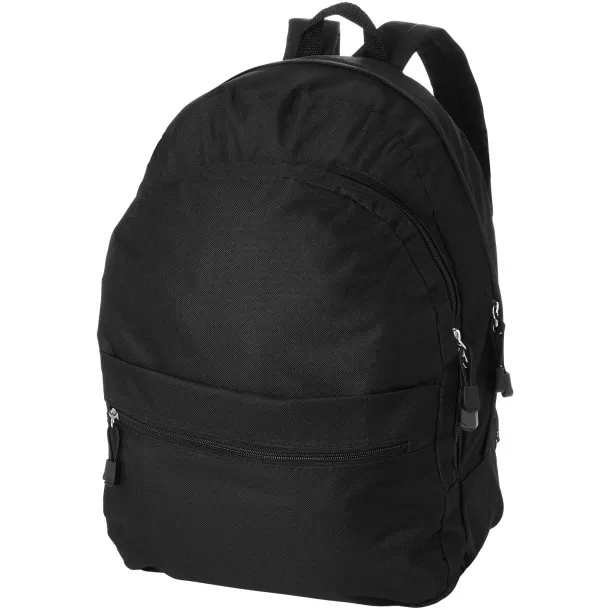 Trend 4-compartment backpack Solid black