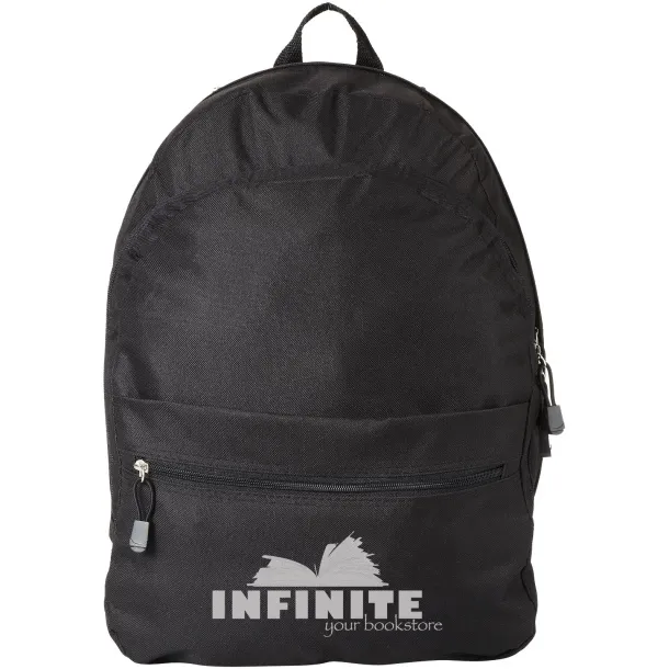 Trend 4-compartment backpack Solid black