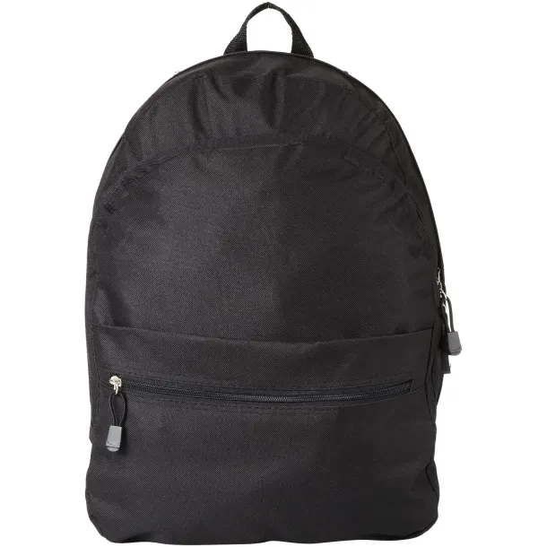 Trend 4-compartment backpack Solid black