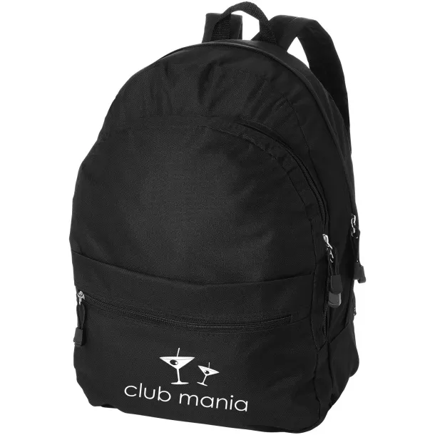 Trend 4-compartment backpack Solid black