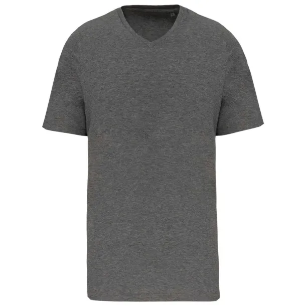  MEN'S SUPIMA®  V-NECK SHORT SLEEVE T-SHIRT - Kariban Grey Heather