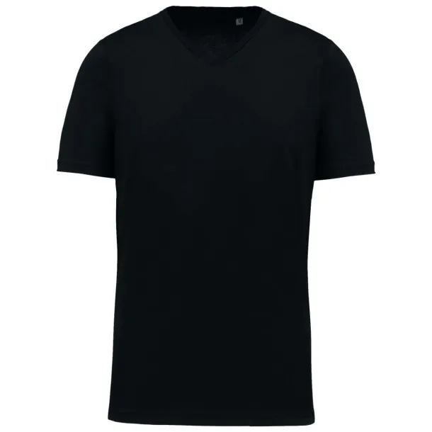  MEN'S SUPIMA®  V-NECK SHORT SLEEVE T-SHIRT - Kariban Black