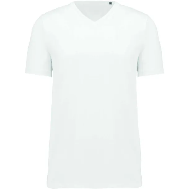  MEN'S SUPIMA®  V-NECK SHORT SLEEVE T-SHIRT - Kariban White