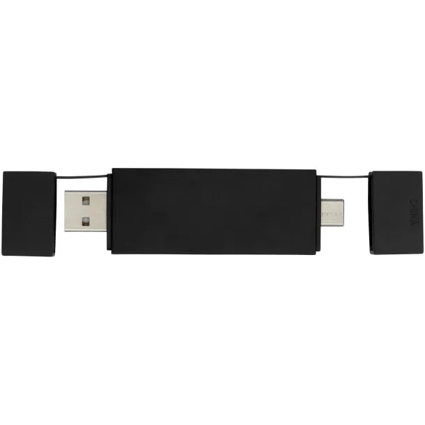 Mulan dual USB 2.0 hub Solid black