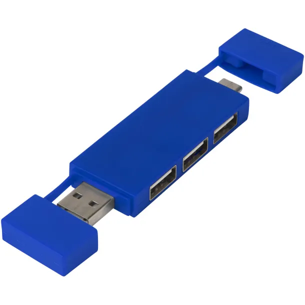 Mulan dual USB 2.0 hub Royal blue