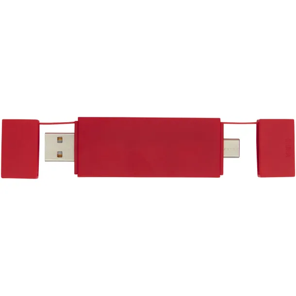 Mulan dual USB 2.0 hub Red