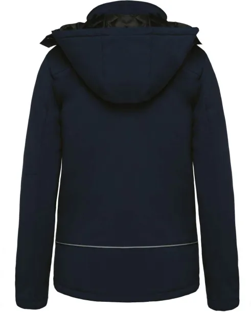  LADIES’ HOODED SOFTSHELL LINED PARKA - Kariban Navy