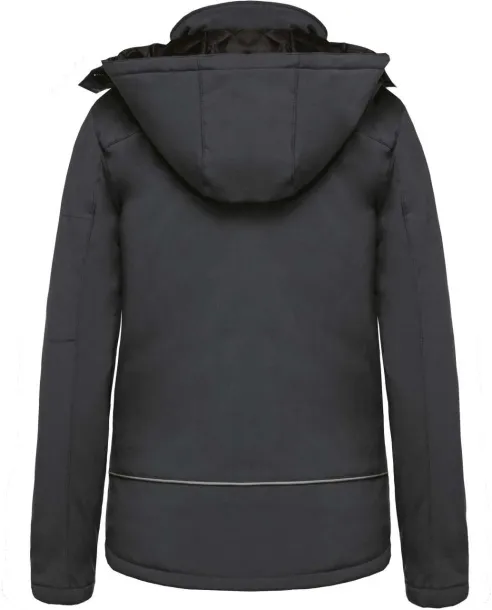  LADIES’ HOODED SOFTSHELL LINED PARKA - Kariban Titanium