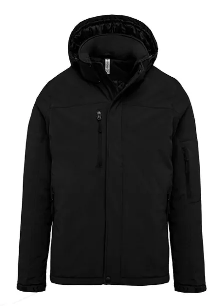  MEN'S HOODED SOFTSHELL LINED PARKA - Kariban Black