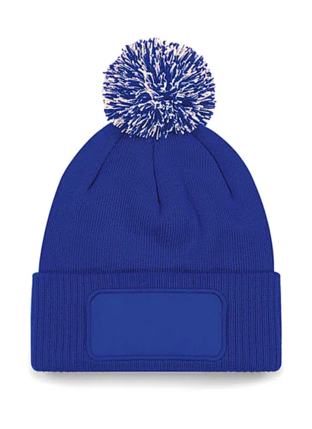  Snowstar Printers Beanie - Beechfield Bright Royal Off White