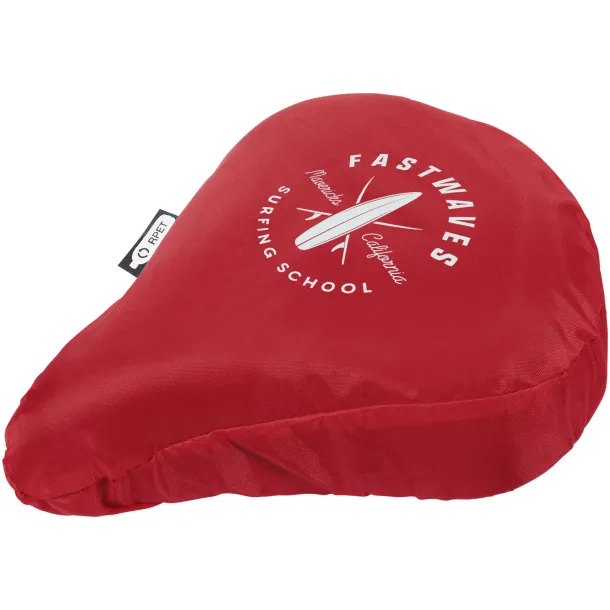 Jesse recycled PET waterproof bicycle saddle cover Red