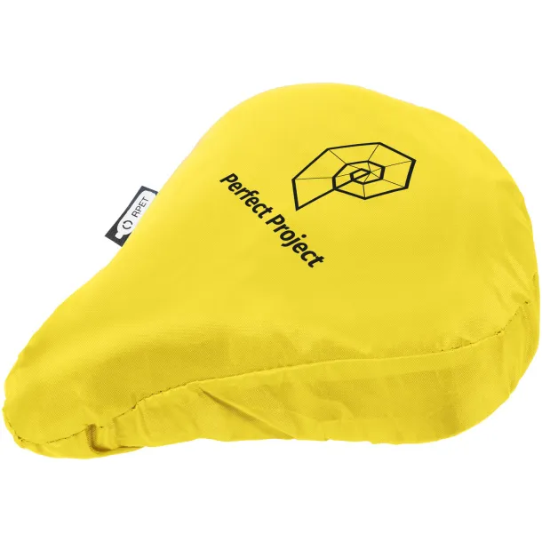 Jesse recycled PET waterproof bicycle saddle cover - Unbranded Yellow