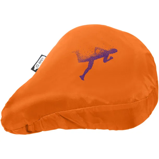 Jesse recycled PET waterproof bicycle saddle cover Orange