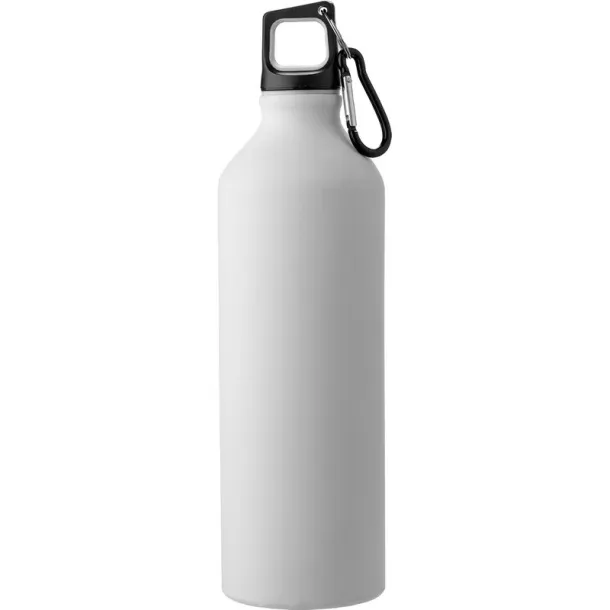  Sports bottle 800 ml with carabiner clip white