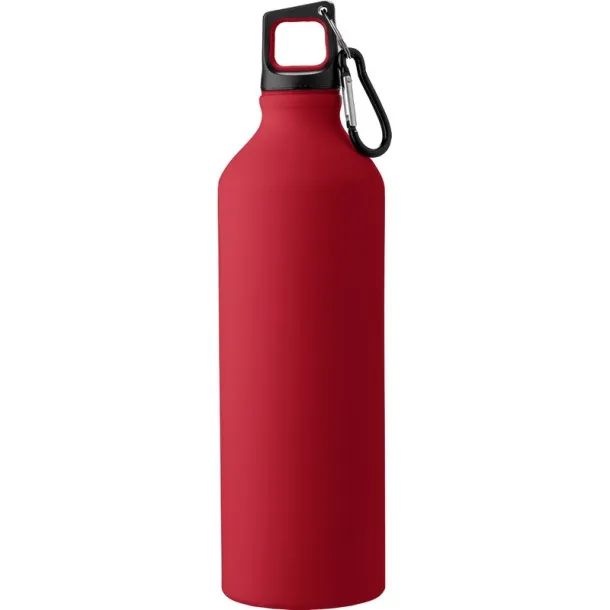  Sports bottle 800 ml with carabiner clip red