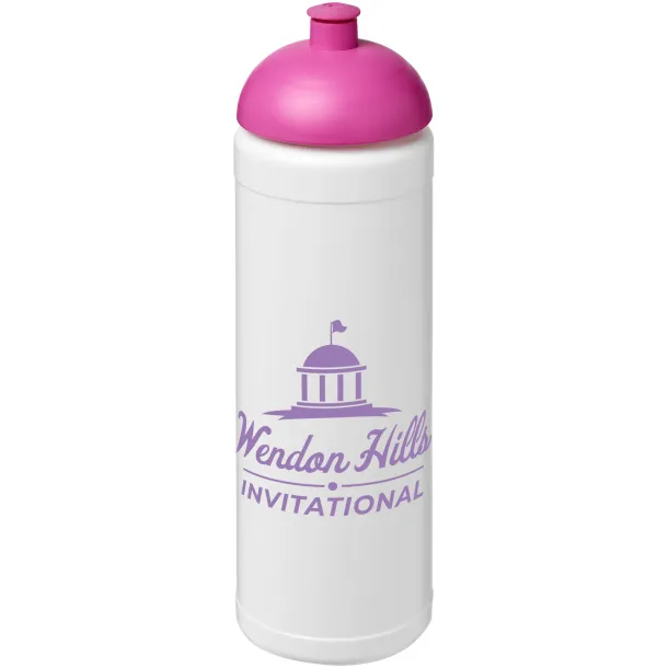 Baseline® Plus sportska boca s okruglim poklopcem, 750 ml Bijela Transparent pink