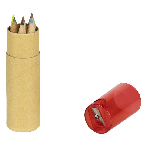 CREATE colored pencils with sharpener Red