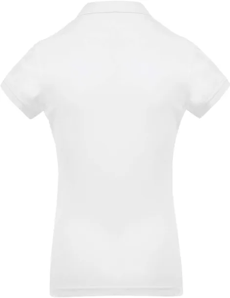  Ženska polo pique majica kratkih rukava, 180 g/m2 - Kariban Bijela