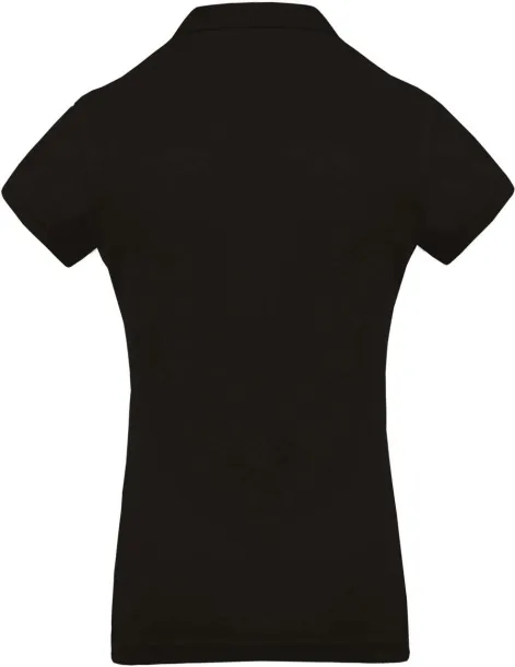  LADIES’ SHORT-SLEEVED PIQUÉ POLO SHIRT - Kariban Black