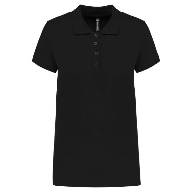  LADIES’ SHORT-SLEEVED PIQUÉ POLO SHIRT - Kariban Black