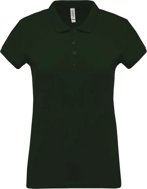  Ženska polo pique majica kratkih rukava, 180 g/m2 - Kariban Šumski zelena